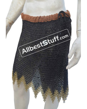 Wedge Riveted Chain Mail Skirt