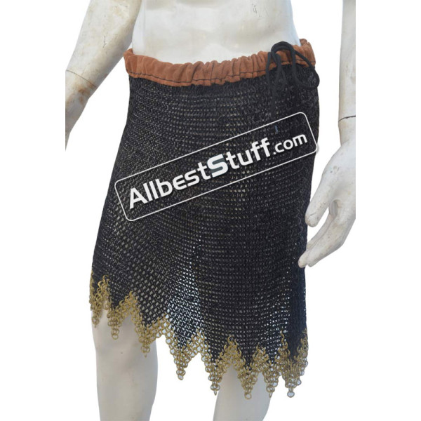 Wedge Riveted Chain Mail Skirt