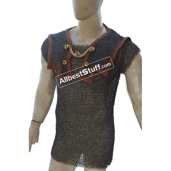 Aluminum Chain Mail Roman Hamata Flat Riveted Chest 48