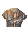 Aluminum Front Close Chainmail Roman Hamata Flat Riveted Chest 40 image 5