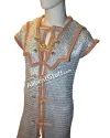 Aluminum Front Close Chainmail Roman Hamata Flat Riveted Chest 40 image 4