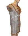 Aluminum Front Close Chainmail Roman Hamata Flat Riveted Chest 40 image 1