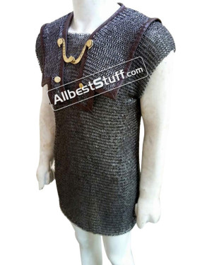 Chain Mail Chest 50 inch Roman Hamata 6 MM Flat Solid