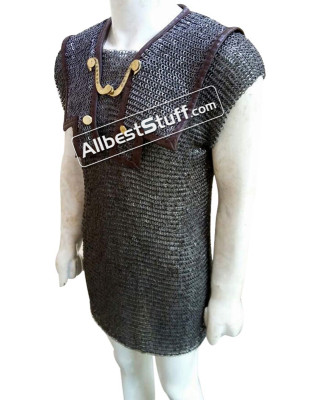 Chain Mail Chest 50 inch Roman Hamata 6 MM Flat Solid