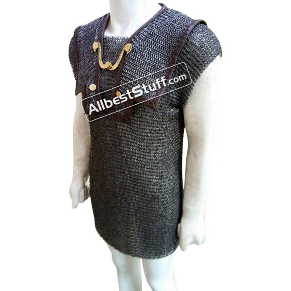 Chain Mail Chest 50 inch Roman Hamata 6 MM Flat Solid