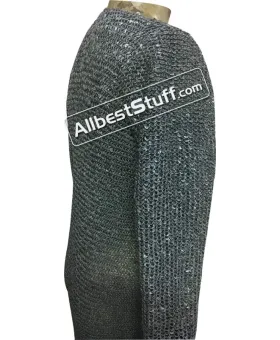 6 mm Ancient Chain Mail Shirt Full Round Riveted Chest 40