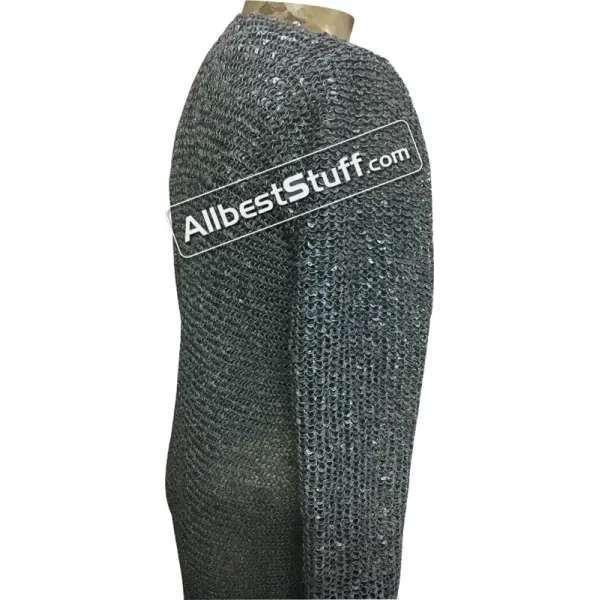 6 mm Ancient Chain Mail Shirt Full Round Riveted Chest 40