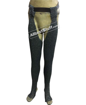 6 MM Chain Mail Chausses Round Large