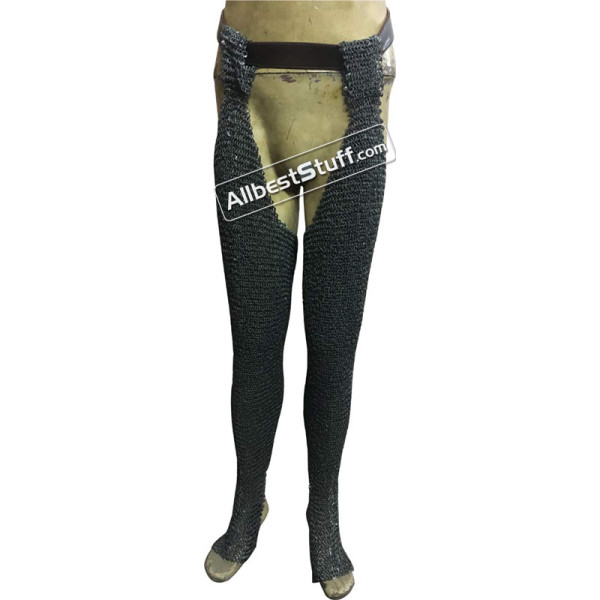 6 MM Chain Mail Chausses Round Large