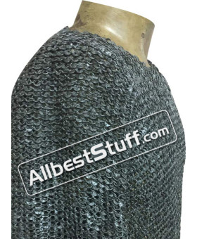 6 MM Maille Shirt Chest 50 Half Sleeve Round Riveted