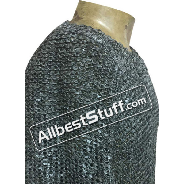 6 MM Maille Shirt Chest 50 Half Sleeve Round Riveted