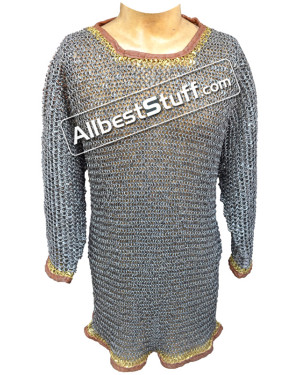 9 mm Round Riveted Chain Mail XXL Chest 58