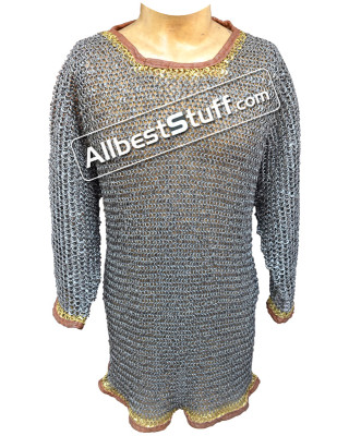 9 mm Round Riveted Chain Mail XXL Chest 58