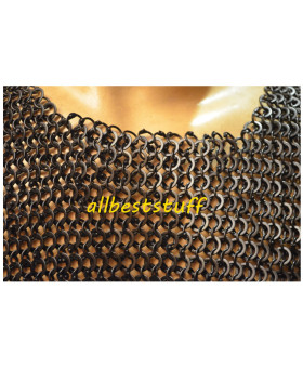 18 Gauge Round Riveted Solid Ring Chain Maille Chest 44