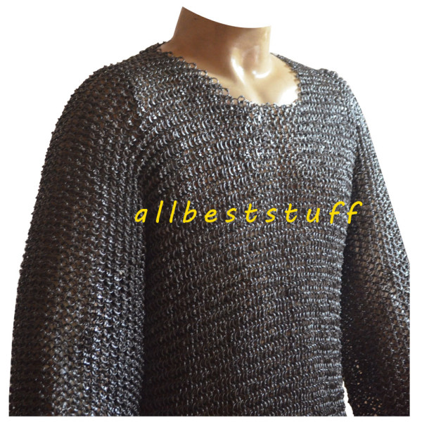 Medieval 18 Gauge Round Dome Riveted Maille Chest 48