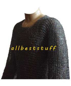 Light Weight Round Riveted Maille Steel Chest 40 inches