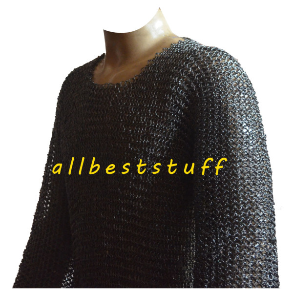 Light Weight Round Riveted Maille Steel Chest 40 inches