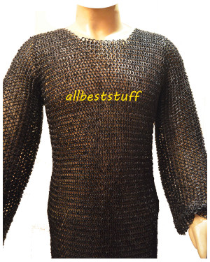 Extra Large Light Round Washer Riveted Chain Mail Chest 54