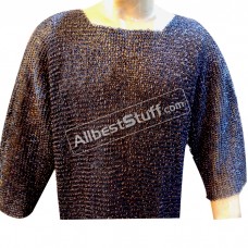 Full Round Copper Riveted Chain Mail Shirt in 9 mm, Ring Gauge 16