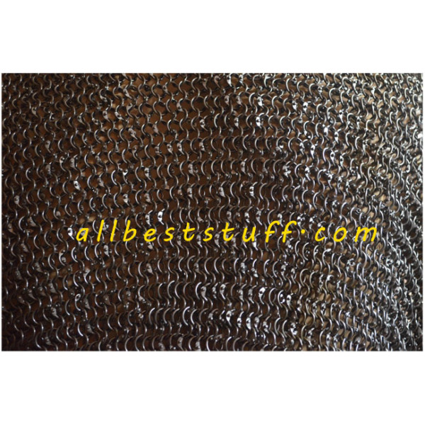 Sleeveless Round Riveted Chain Mail XXL Long Chest 60