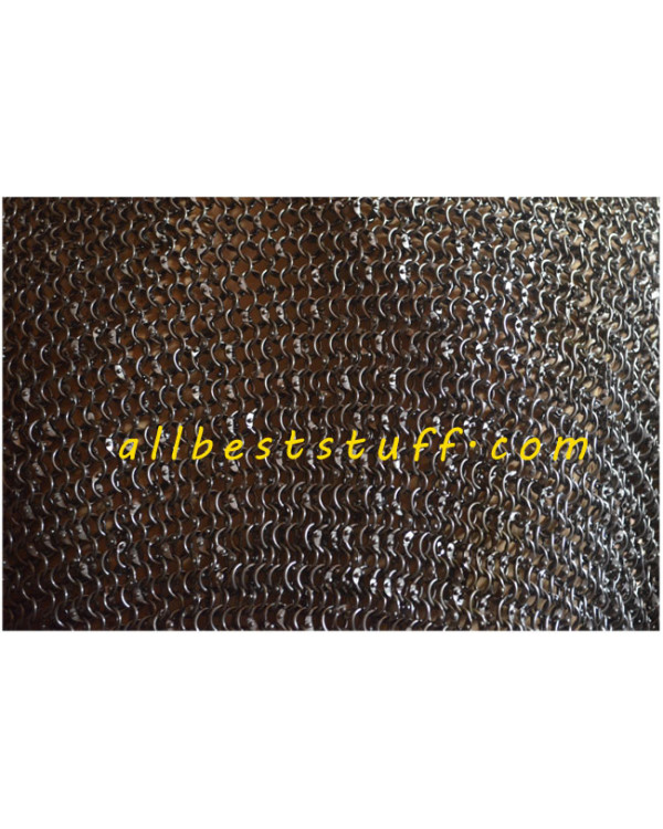 Sleeveless Round Riveted Chain Mail XXL Long Chest 60