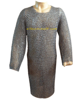 European Light Weight Steel Chain Maille Long Chest 46