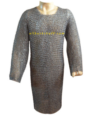 European Light Weight Steel Chain Maille Long Chest 46