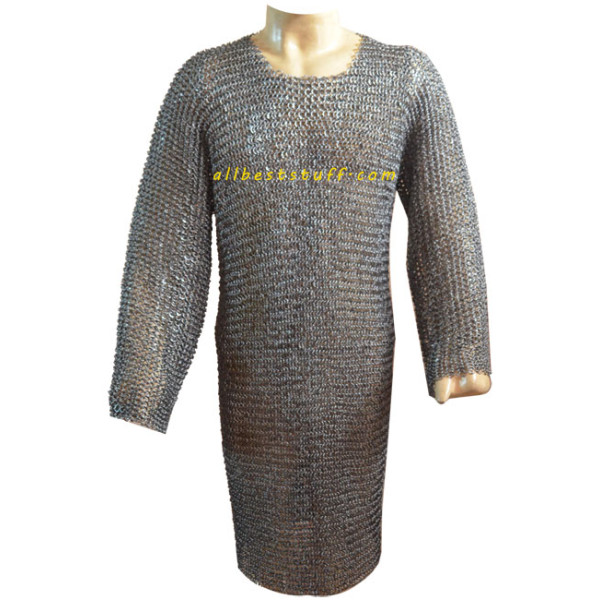 European Light Weight Steel Chain Maille Long Chest 46