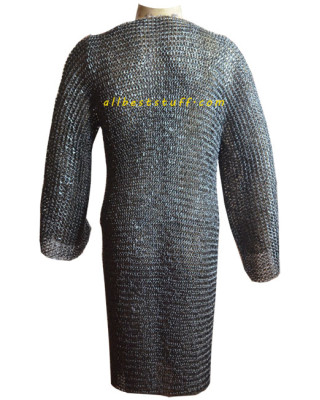 Chain Mail Byrnie strong 16 gauge Round Riveted Chest 56