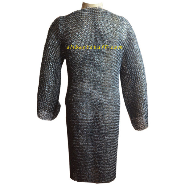 Chain Mail Byrnie strong 16 gauge Round Riveted Chest 56