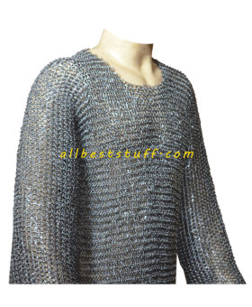 Large Size Round Pin Riveted Chain Mail Hauberk Chest 46