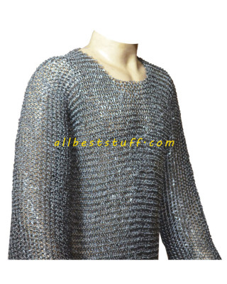 Large Size Round Pin Riveted Chain Mail Hauberk Chest 46