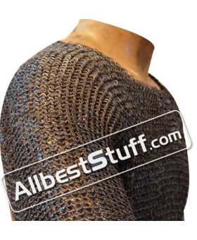 Large 6 MM Maille Shirt Chest 50 Half Sleeve Round Riveted