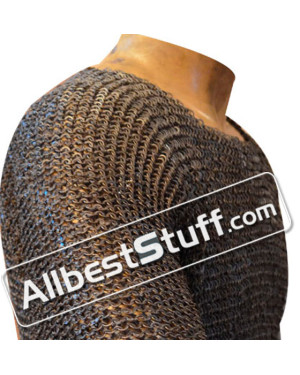 Large 6 MM Maille Shirt Chest 50 Half Sleeve Round Riveted