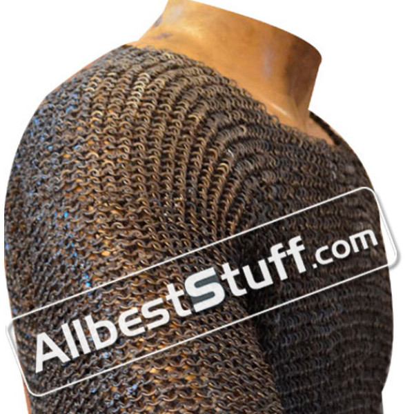 Large 6 MM Maille Shirt Chest 50 Half Sleeve Round Riveted