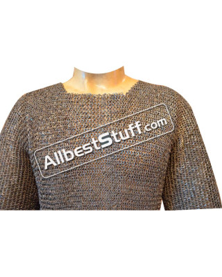 Long Length Dense Chain Mail 6 MM Round Riveted Chest 50