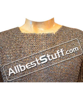 Medium Chest 33 Circumference Chain Mail Shirt Half Sleeve