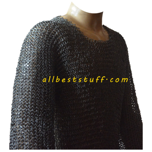 Round Pin Riveted Chain Mail Knight Armour Maille Chest 42