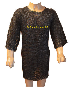 Round Washer Riveted Steel Chain Mail Hauberk Chest 50