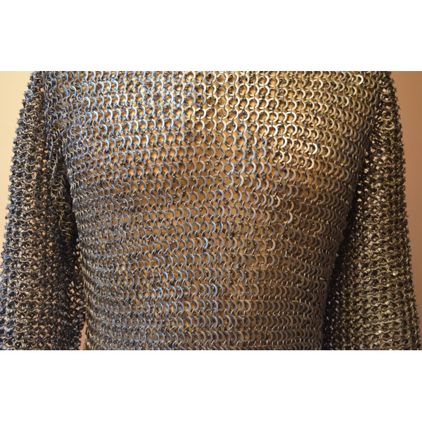 Viking Chainmail Shirt Chest 46 Long Sleeve Length