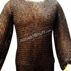 Steel Chain Mail Armour Round Rivet Flat Solid Chest 40 Long
