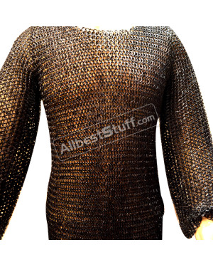 Steel Chain Mail Armour Round Rivet Flat Solid Chest 40 Long