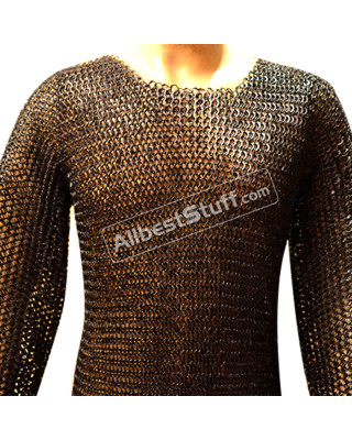 Strong Round Rivet with Flat Washer Chain Mail Shirt Chest 38