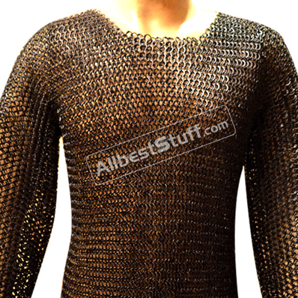 Strong Round Rivet with Flat Washer Chain Mail Shirt Chest 38 image