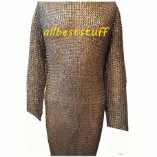 Viking Chain Maille Armour Dome Round Riveted Chest 56