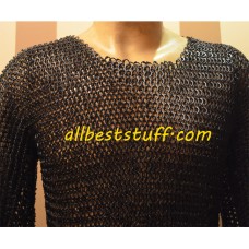 40 Chest Chain Maille Round Pin Riveted Alternating Solid Ring