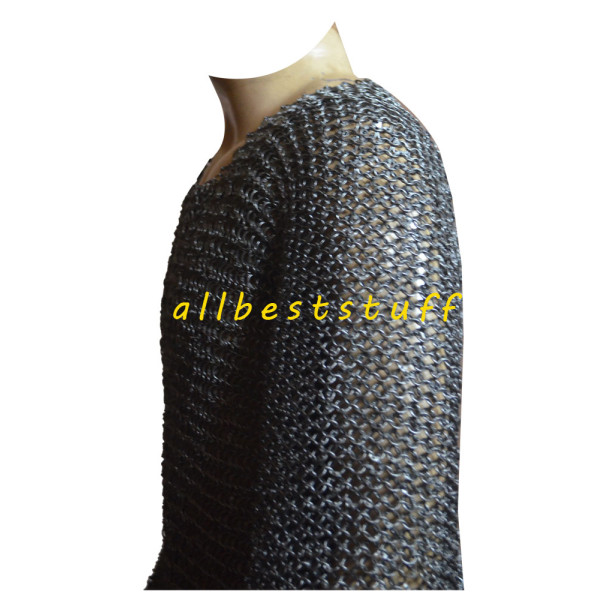 XXL Strong Viking Chain Mail Hauberk Round Riveted Chest 62