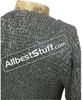 Actual Chest 46 Circumference Maille Shirt 6 MM Round Riveted