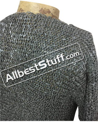 Actual Chest 46 Circumference Maille Shirt 6 MM Round Riveted