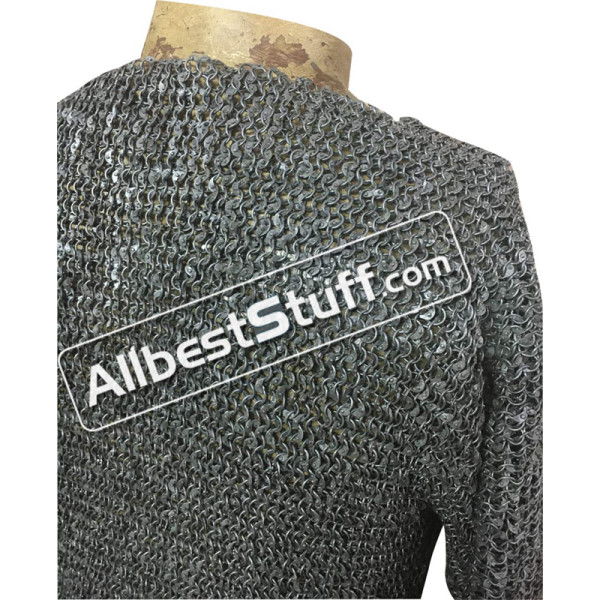 Actual Chest 46 Circumference Maille Shirt 6 MM Round Riveted